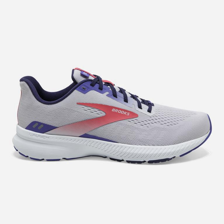 Brooks Launch 8 Womens Light Cushion Road Running Shoes - Lavender Purple/Astral/Coral - Philippines